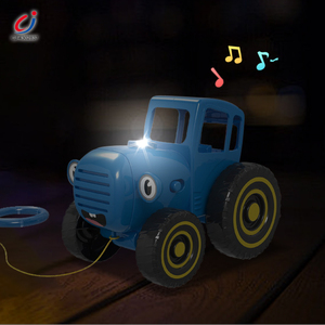 Chengji push ingénierie jouet voiture ferme inertie voiture <span class=keywords><strong>dessin</strong></span> <span class=keywords><strong>animé</strong></span> mignon push pull lumière éducation <span class=keywords><strong>camion</strong></span> bleu <span class=keywords><strong>tracteur</strong></span> jouet - Product Image 3