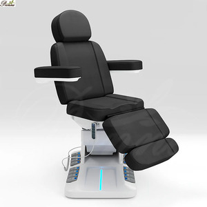 Poltrona <span class=keywords><strong>Estetica</strong></span> di Lusso Regolabile, Lettino per Tatuaggi e Pedicure, Sedia Girevole Idraulica per Esami Medici, per Cliniche Estetiche e Spa - Product Image 2