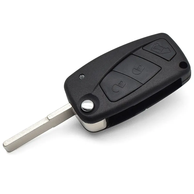 Coque pliante noire à 3 boutons SIP22 pour télécommande de voiture F-iat