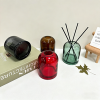 Bouteilles de diffuseur à roseaux cylindriques en verre blanc de haute qualité pour l'emballage de parfums d'intérieur (vente en gros)