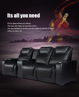 Bequem wohnzimmer arm echtes echtes leder sofa-set mit funktionen elektrischer liege möbel stühle-set