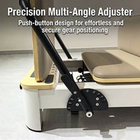 Machine de Pilates pliable, gain de place, design en aluminium portable, multifonctionnelle, couleur personnalisable, capacité de 200 kg