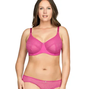 Ensemble de lingerie sexy transparente pour femme, soutien-gorge push-up et culotte en dentelle, soutien-gorge à bonnets complets non doublé, grande <span class=keywords><strong>taille</strong></span> - Product Image 1