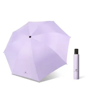 X302 new products in the market pink umbrella Black UV Proof Coating 8k for the rain waterproof umbrella