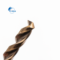Foret hélicoïdal à tige droite Kidea Factory M35 HSSE Cobalt 5% DIN338 avec revêtement ambre torréfié pour le perçage des métaux