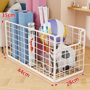 Trémie <span class=keywords><strong>de</strong></span> rangement pour balles <span class=keywords><strong>de</strong></span> sport multifonctionnelle en métal roulant en forme <span class=keywords><strong>de</strong></span> rectangle-Support/support pour basket-ball/volley-ball/football - Product Image 4