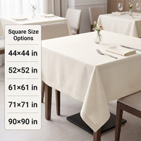 Manteles Cuadrados de Poliéster Hilado MJS de 240 g/m², para Uso Comercial en Hoteles y Restaurantes, Colores Personalizados, OEM, ODM, Duraderos y Reutilizables