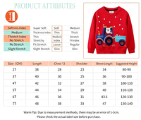 Sweat-shirt à manches longues pour homme, enfant et garçon, personnalisé, brodé, imprimé, coupe ajustée, nouveau style, design de Noël