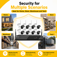 Sistema de Vigilancia NVR Wistino 4CH 8CH 6MP H265 Plus con Detección Inteligente por IA, Visión Nocturna en Color, Audio y CCTV para Exteriores