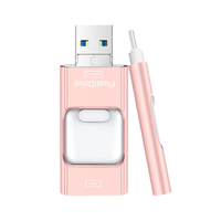 Clé USB 3.0 en métal avec logo personnalisé, mini téléphone portable Android OTG, 8 Go-128 Go, nouveau