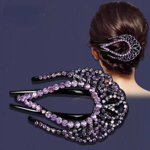 Fashion Design <strong>Bird</strong> <strong>Nest</strong> <strong>Hair</strong> <strong>Clip</strong> Women Back Head Three-jaw Clamps Hairgrip Elegant Mother Updo Ponytail <strong>Hair</strong> Accessory - Product Image 6