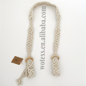 <span class=keywords><strong>Macrame</strong></span> สายรัดโยคะผ้าฝ้ายปรับได้สายรัดสำหรับเล่นโยคะ MY104 - Product Image 6