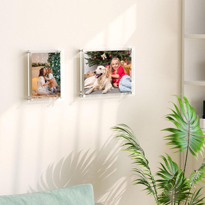 Rõ Ràng <span class=keywords><strong>Acrylic</strong></span> Khung Hình Cho Tường Hiện Đại Không Khung Hình Ảnh Lucite Trong Suốt Hình Khối Vuông Nổi Treo Khung Ảnh - Product Image 3