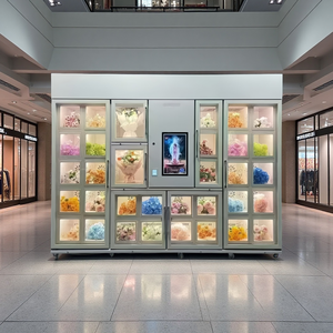 Meilleures ventes Distributeur automatique <span class=keywords><strong>de</strong></span> fleurs fraîches pour l'extérieur, personnalisable avec logo, pour fleuristes - Product Image 6