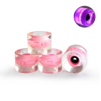Roues clignotantes de patins en ligne, dureté personnalisée, durable, transparent, lumière LED, 60mm