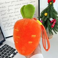 Porte-clés mini-poupée en peluche de la série Fruits Mignons : Orange, Pomme, Pastèque – Pendentif rembourré pour voiture, sac, breloque, jouet de poche mignon, cadeau