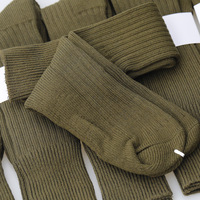 Chaussettes vertes militaires de haute qualité Chaussettes en coton Chaussettes personnalisées