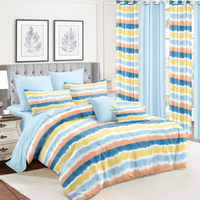 Ensembles de Literie Fortement Recommandés avec Rideaux Assortis Meilleur Prix Personnalisé Écologique Tissé 100% Polyester 40 Moderne 5 Pièces