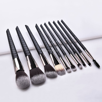 Ensemble de 10 pinceaux de maquillage professionnels en poils naturels de haute qualité avec design « Concealer Sprinkle Pool », vente en gros directe usine