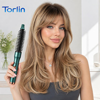 Torlin - Rizador de Pelo Eléctrico con Barril Cerámico Revestido, de Gran Capacidad, Directo de Fábrica, con LED, para Uso Doméstico y Hotelero
