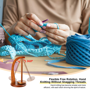 Yarn <strong>Holder</strong> Spinning Knitting Tools Crochet Yarn <strong>Holder</strong> Rotating Magnetic Thread <strong>Spool</strong> Wool Ball Winder Rotation Spinner - Product Image 6