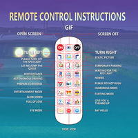 Panneau matriciel LED flexible série AT, transparent, USB, affichage œil de démon pour voiture, contrôle par application