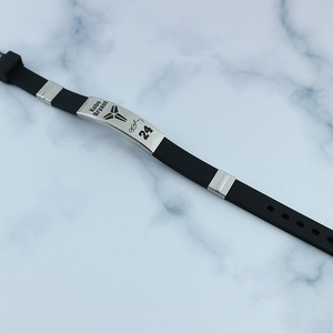 Pulsera Kobe de baloncesto con patrón personalizado, pulsera de silicona ajustable con personalidad de estrella, firma creativa, novedad - Product Image 4