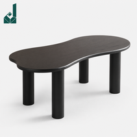 Tavolo da Conferenza di Design Nordico in MDF, Scrivania per Ufficio Moderna e Semplice, Tavolo per Computer dalla Forma Irregolare, Scrivania per Spazi di Lavoro