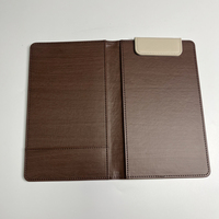 Porte-billets/porte-menus/porte-reçus en cuir PU de luxe personnalisé, adapté aux hôtels, restaurants, salons, bureaux, etc.