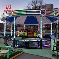 Trampolino Bungee Rotante per 20 Giocatori con Luci LED e Musica per Bambini, Attrezzatura per Parchi Divertimento Interni ed Esterni a Prezzo di Fabbrica