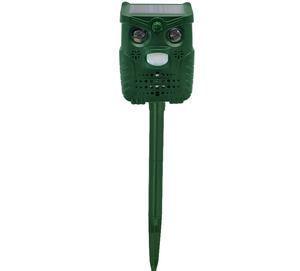 USMILEPET nuovo Repeller per cani ad ultrasuoni ABS Repeller per animali ad ultrasuoni a energia solare per cani e uccelli gatti all'aperto - Product Image 5