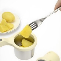 Presse à jus manuelle en plastique, presse rotative à rotation séparée pour l'écrasement de l'ail, des pommes de terre et des patates douces