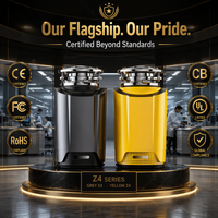 Motor BLDC 1HP Baja Anti Karat Penghancur Sampah Dapur Rumah Tangga Senyap 50dB Penggilingan Multi-Tahap Hemat Energi