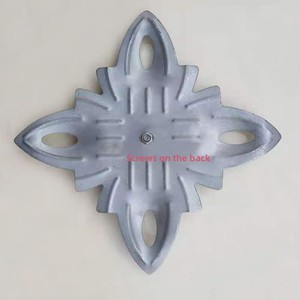 Accessoires décoratifs en fer forgé, vis florales multicouches estampées, motifs trompette, liane, <span class=keywords><strong>rose</strong></span>, <span class=keywords><strong>jacaranda</strong></span> - Product Image 6