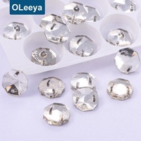Piedras de Cristal de Strass Redondas y Planas, Color Blanco Transparente, para Coser en Disfraces de Carnaval, Venta Caliente