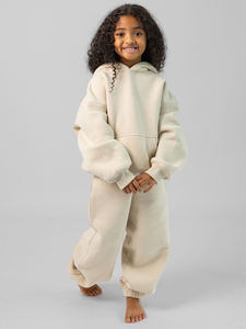 החורף סיבתי 100% כותנה שרוולים ארוכים קפוצ 'ון ילדים פליס בד צעיף ילדים ילדת בגדי קפוצ' ון - Product Image 3