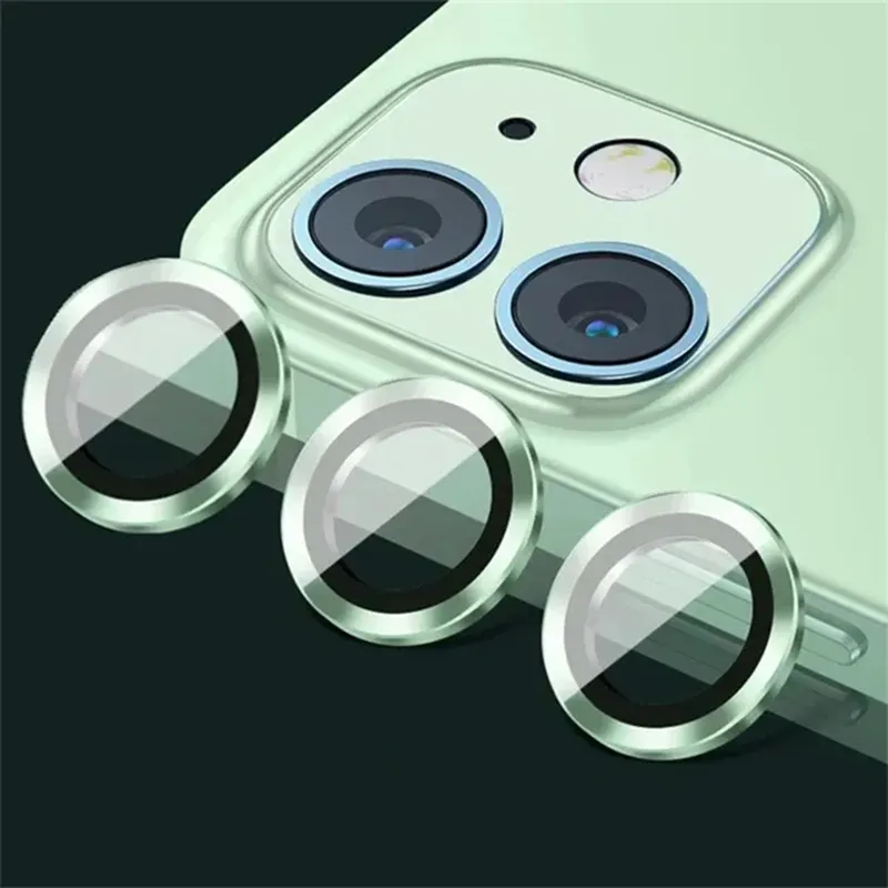 For iPhone 15 Camera Lens Protector CD Texture Camera Ring Glass For iPhone 15 14 13 12 11 Pro Max Screen Protector