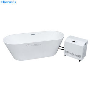 Bañera acrílica independiente <span class=keywords><strong>de</strong></span> <span class=keywords><strong>gama</strong></span> alta con zapatilla doble, accesorio para bañera <span class=keywords><strong>de</strong></span> inmersión <span class=keywords><strong>de</strong></span> hielo - Product Image 2