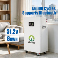 Système de surveillance intelligent, batterie LiFePO4 5kWh 51.2V 100Ah, armoire mince, alimentation de secours domestique, étanche IP65, surveillance Wi-Fi, garantie