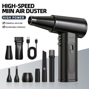 Souffleur d'air comprimé portable électrique ABS, capacité de la batterie 2000 mAh*2, 7,4 V, nettoyeur d'ordinateur, mini ventilateur à jet pour salon de coiffure - Product Image 1
