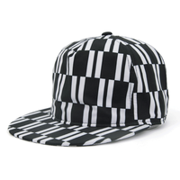 Casquette de baseball sportive de luxe avec fermeture Velcro ou Snapback, nouvelle casquette Snapback classique à rayures imprimées de luxe, taille ajustable