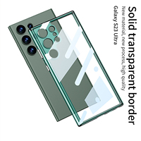Étui de téléphone portable de haute qualité transparent en TPU+PC ultra-fin résistant aux chocs compatible NFC pour S23 Ultra S24 Ultra