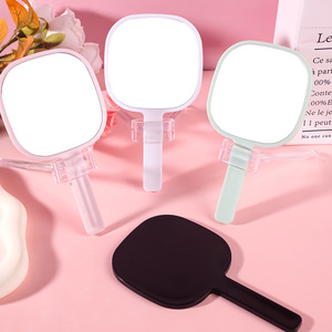 Gương trang điểm cầm tay hình vuông bằng nhựa, có logo tùy chỉnh Zonyin, nhãn hiệu riêng, di động, có tay cầm - Product Image 2