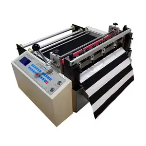 Automatic cutting machine flannel adhesive silicone rubber sheet slicer eva foam double-sided tape half cut machine