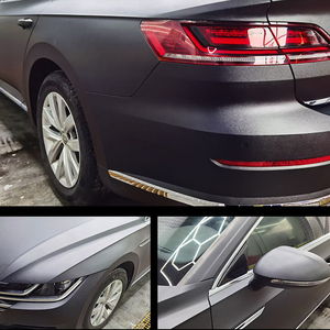 Envoltura de vinilo negro mate para coche, envoltura de papel de envoltura para coche, fabricantes - Product Image 3