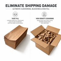 Papier de rembourrage biodégradable respectueux de l'environnement |   Papier kraft recyclable de qualité supérieure pour la logistique verte et l'expédition sécurisée des produits