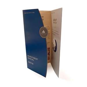 Iş sergi yatırım promosyon baskılı kağıt için yüksek kaliteli A5 katlanabilir özel tasarlanmış otel broşür kataloğu - Product Image 5