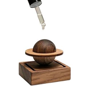 Walnut Creative Planet Black Wood Craft Gift Aromatherapy Essential Long-lasting Eco-Friendly Hand-made Mini Diffuser - Product Image 1