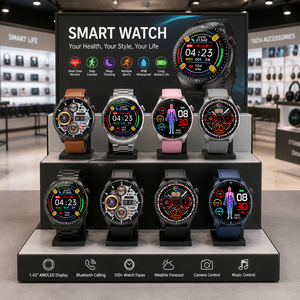 สมาร์ทวอทช์ทรงกลมน้ำหนักเบา ซิลิกาเจล กันน้ำ IP67 ชาร์จแม่เหล็ก รองรับการโทร พร้อมวัดค่า SpO2 อัตราการเต้นของหัวใจ และการตรวจสอบการนอนหลับ - Product Image 5