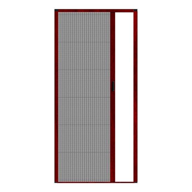 Modern Aluminum Alloy Folding Screen Door Waterproof Retractable System Window Sliding Invisible Mosquito Net Entry Living Room